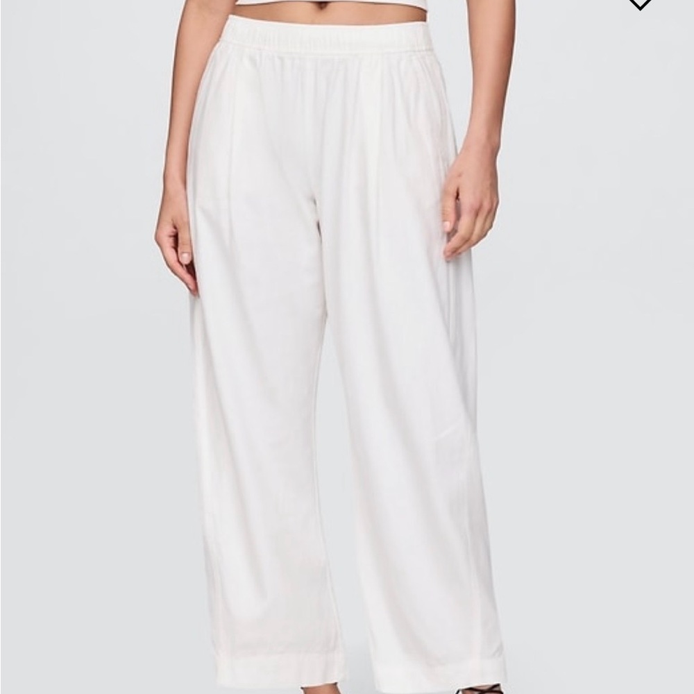 GAP white linen Relaxed Fit Pants - Picture 6 of 14
